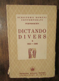 Dictando Divers (1925-1933) - Perpessicius