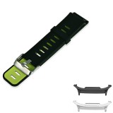 Curea din silicon compatibila cu Samsung Galaxy Watch8 Classic 46mm, Black Moss