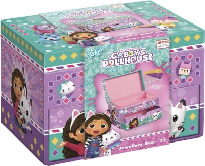 Set creativ DIY Decoreaza propria cutie de bijuterii Gabby s Dollhouse foto