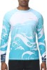 Bluza de inot pentru barbati VAYAGER, protectie UPF 50+, albastru, XL - OUTLET
