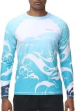 Bluza de inot pentru barbati VAYAGER, protectie UPF 50+, albastru, XL - OUTLET