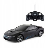 Masina Cu Telecomanda Bmw I8 Negru Cu Scara 1 La 18