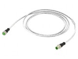 Cablu de conectare M12 PIN: 4 drept 2m