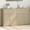 Gossi dulapuri, 2 buc., stejar sonoma, 60x31x70 cm, lemn prelucrat