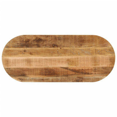 vidaXL Blat de masă oval, 80x40x3,8 cm, lemn masiv mango brut foto