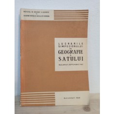 Lucrarile Simpozionului de Geografie a Satului