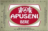 NI475 Etichetă bere Apuseni, SC Bere Apuseni Șaula SRL, &icirc;nceputul anilor 1990