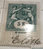 Timbre Austroungaria 1898 5 Koroane