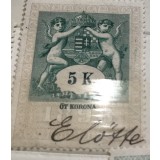 Timbre Austroungaria 1898 5 Koroane