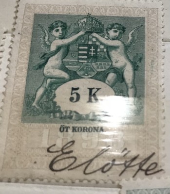 Timbre Austroungaria 1898 5 Koroane foto