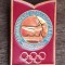 QW9 N7 3 - Insigna sport - JO Moscova 1980 - gimnastica - cal cu manere
