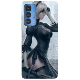 Husa compatibila cu Motorola G50 model Nier Automata, Silicon, TPU, Viceversa, Transparent, Carcasa