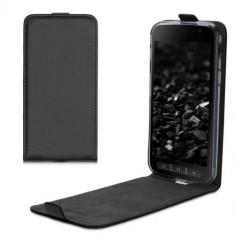 Husa pentru Samsung Galaxy Xcover 4/Galaxy Xcover 4s, Piele ecologica, Negru, 53324.01 foto