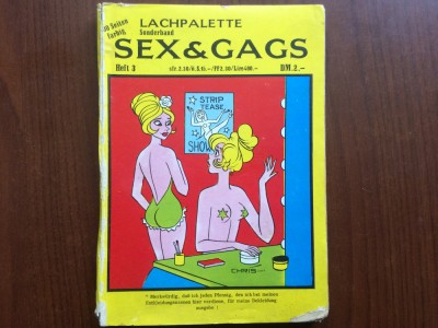 revista sex &amp;amp; gags lachpalette sonderband nr 3 caricaturi umor desene lb germana foto