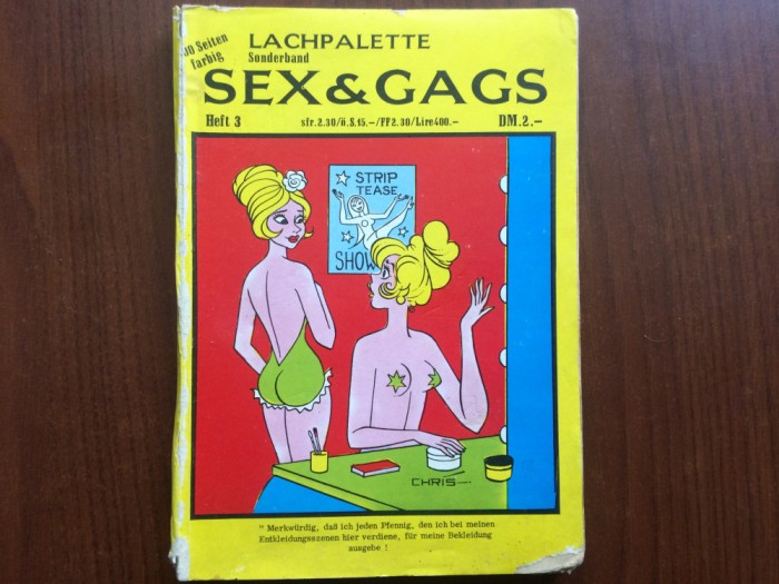 revista sex &amp; gags lachpalette sonderband nr 3 caricaturi umor desene lb germana
