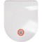 FALA Capac toaleta super slim in forma de D cu soft close, alb