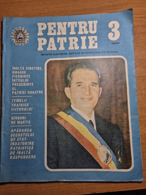 revista pentru patrie martie 1989 foto