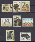 RWANDA FAUNA 1984 MI. 1283-1290 MNH, Nestampilat