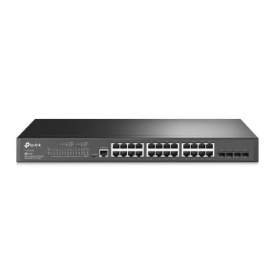 Switch TP-Link cu management L2, 24 Porturi Gigabit, 4 x SFP Gigabit &amp;quot;SG3428&amp;quot; (timbru verde 2 lei) foto