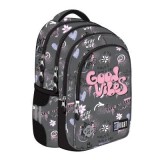 Ghiozdan scolar Majewski ST Right, BP58, Good Vibes, 4 compartimente, 40 x 28 cm