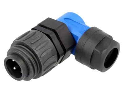 Conector circular 4 pini, terminal cu șurub foto