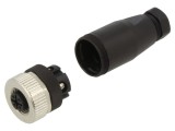 Conector M12 mamă 3 pini IP67, 250V BINDER - mufă dreptă
