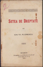 K958 Setea de Dreptate 1928 Ion Th Florescu foto