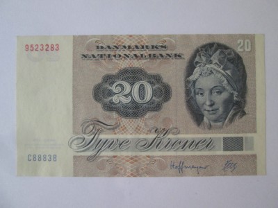 Danemarca 20 Kroner 1972 UNC foto