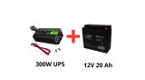 Green Cell Alimentare ne&icirc;ntreruptibilă pentru pompe de circulație 300W + acumulator 20Ah
