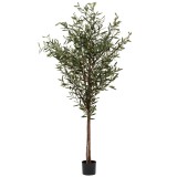 Planta artificiala Atmosphera Maslin decorativ cu ghiveci, 210 cm, verde
