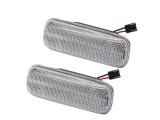 Set lampa semnalizare laterala Mercedes Clasa Ml (W163), 02.1998-2003, montare fata, stanga+dreapta, LED; transparent; Tuning, L-Series, A1638200121
