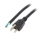 Cablu Alimentare 3x16AWG NEMA 5-15 1m Negru 13A