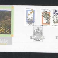 Australia 1986 Flowers from booklets imperf. FDC K.804