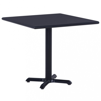 Gossi masa de gradina, negru, 80 x 80 x 75 cm foto