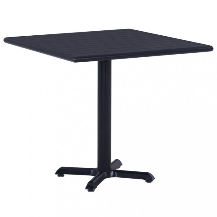 Gossi masa de gradina, negru, 80 x 80 x 75 cm