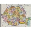 Harta Administrativa Romania RSR 1983, Reproducere, Harta Veche, Harta Romania Comunista