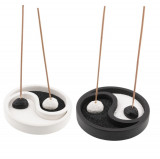 Decoratiune set doua suporturi yin yang pentru betisoare parfumate si nisip, Stonemania Bijou