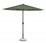 Umbrela pentru gradina / terasa Rio, Bizzotto, &Oslash; 300 cm, stalp &Oslash; 48 mm, otel/poliester, verde oliv