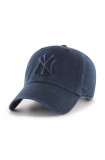 47brand șapcă de baseball din bumbac MLB New York Yankees culoarea bleumarin, cu imprimeu B-RGW17GWSNL-NYC, 47 Brand