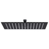 Cumpara ieftin Cap de dus tip ploaie patrat, negru, 25x25 cm, otel inoxidabil