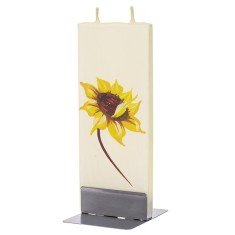 Lumanare plata pictata florarea soarelui Flatyz