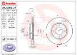 BREMBO 09.A968.21 PRIME LINE - UV Coated Disc frana