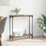 vidaXL Masă de consolă Lemn Vechi 75 x 22,5 x 75 cm Lemn compozit 882193