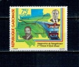 Gabon 1983 - Cai ferate, trenuri, neuzat