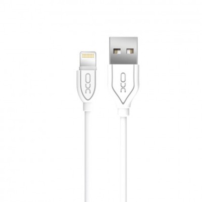 Cablu de date, USB la Lightning 8-Pin, XO-NB8, Apple iPhone 6/7/8, 2,1A, 1 m, Alb, Blister foto