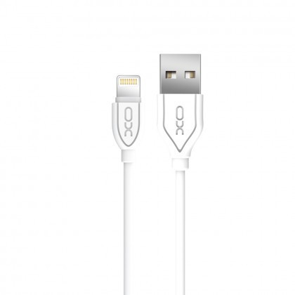 Cablu de date, USB la Lightning 8-Pin, XO-NB8, Apple iPhone 6/7/8, 2,1A, 1 m, Alb, Blister