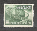 Austria.1955 10 ani ONU MA.585, Nestampilat