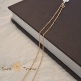 Lant Riviera , eleganta clasica in aur 18K placat - 50 cm