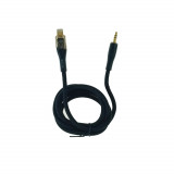 Cumpara ieftin Cablu cu conector jack 3.5 mm la conector tip lightning, Jellico B21, 100 cm, in blister, negru