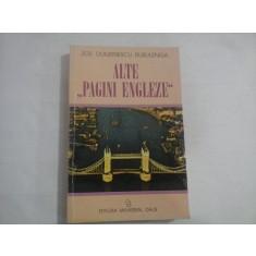 ALTE ,,PAGINI ENGLEZE&quot; - ZOE DUMITRESCU BUSULENGA - (autograf si dedicatie)